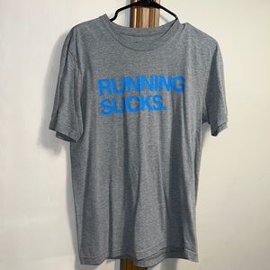 Nike “Running Sucks” cotton t shirt